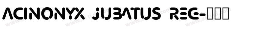 Acinonyx Jubatus Reg字体转换